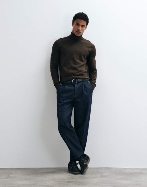 New Look - jersey de punto con cuello vuelto negro, 2 de 5