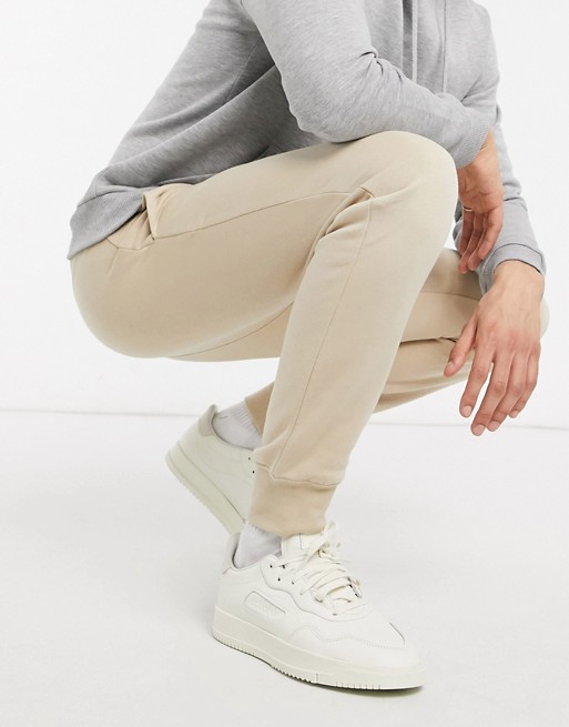 New Look jersey jogger in stone