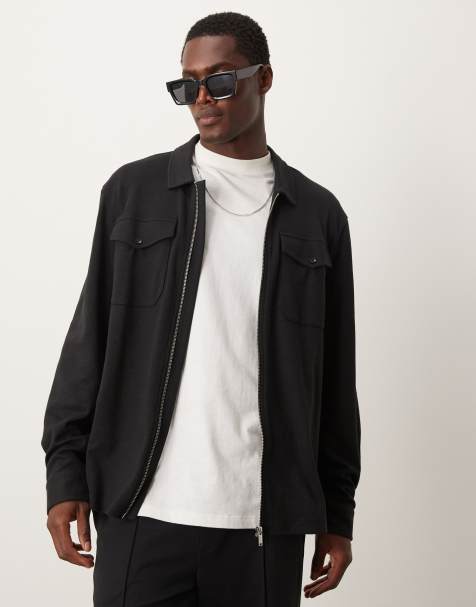 New Look jersey overshirt in black (part of a set) - view 1