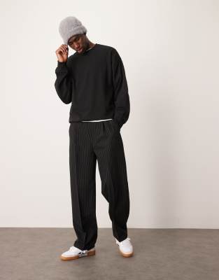 asos New look jersey short co-ord in black