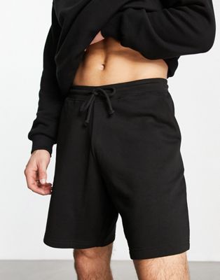 New Look jersey shorts in black - ASOS Price Checker