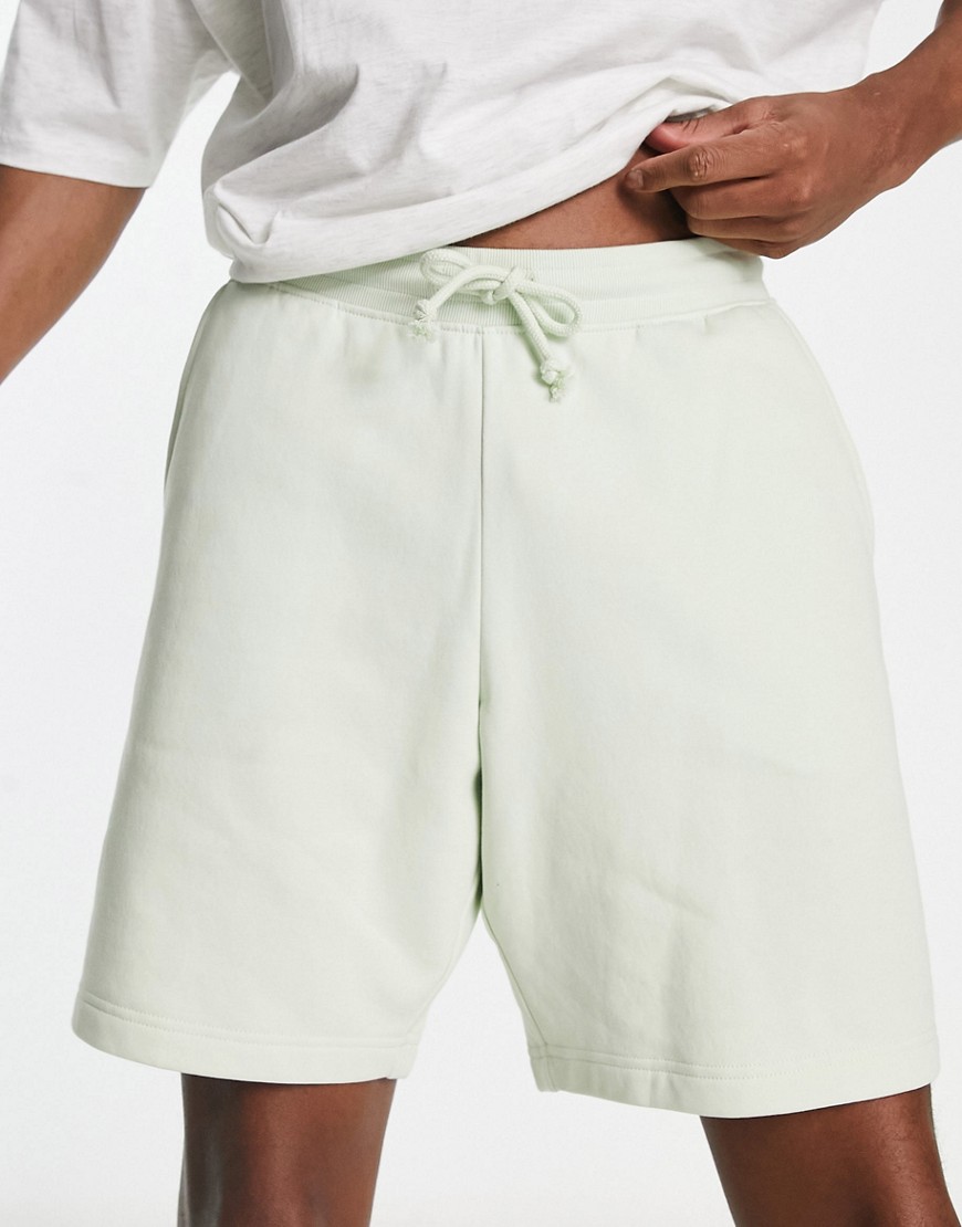 New Look jersey shorts in mint green