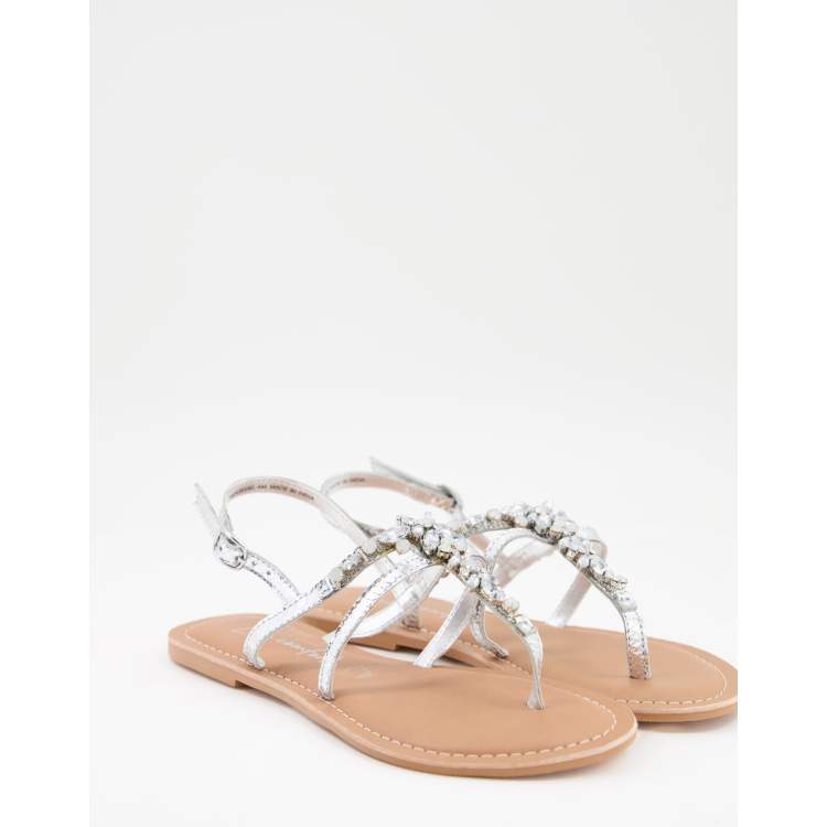 Jewelled toe post discount sandals