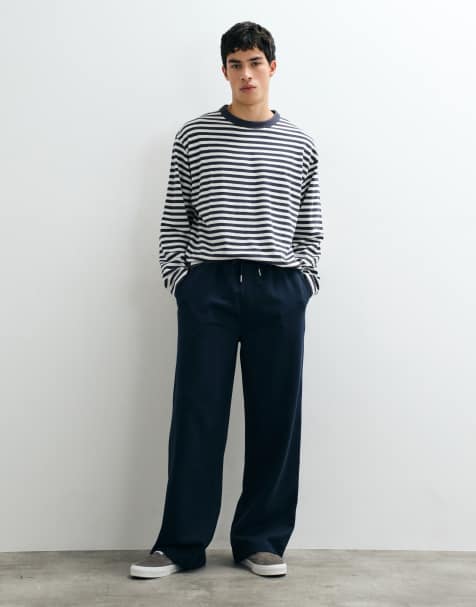 New Look jogger de pierna ancha de conjunto en azul marino - view 1