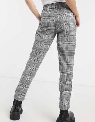 grey checkered joggers