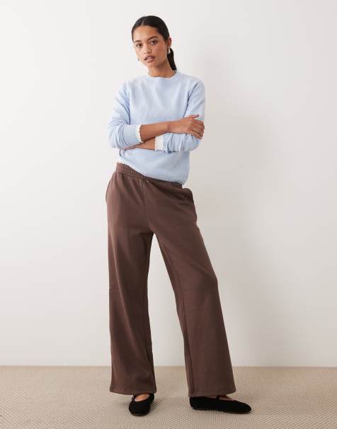 New Look jogger large en marron foncé - view 1