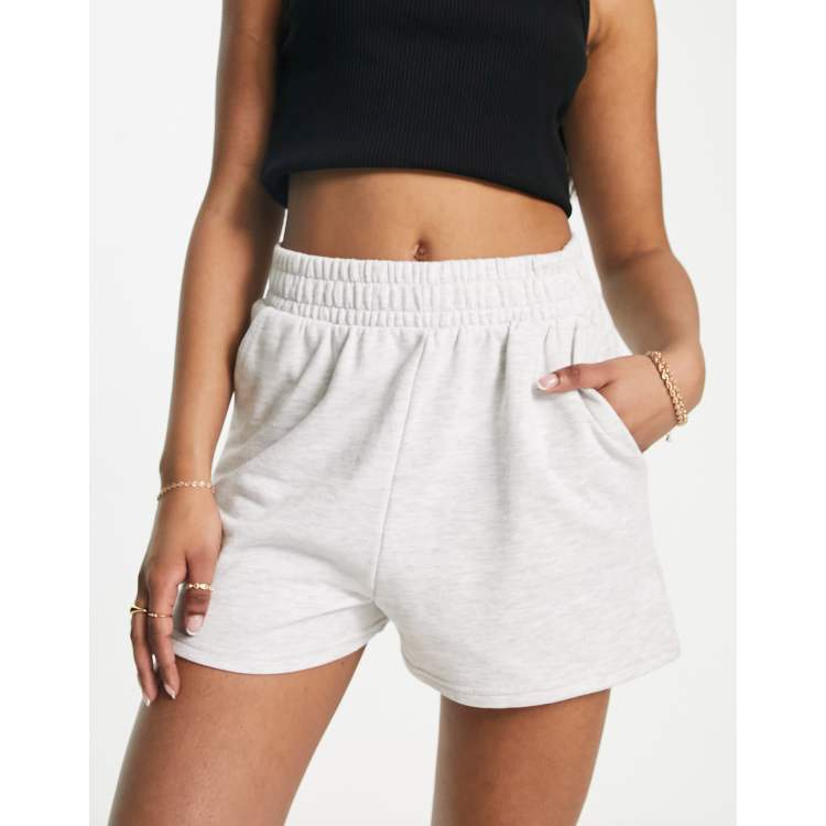 New Look jogger shorts in light grey ASOS