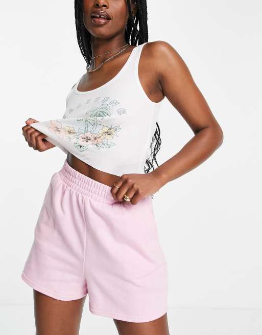 Pink shorts clearance look