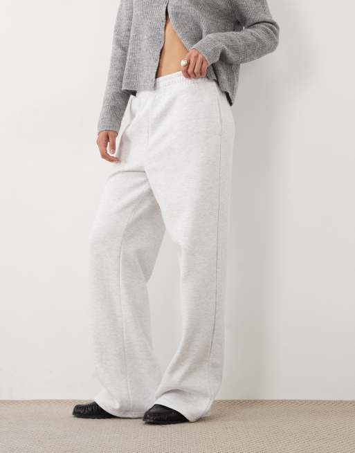 New Look - joggers de pernera ancha en gris jaspeado, 2 de 5