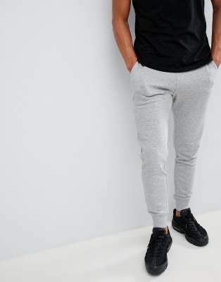 mens grey joggers asos