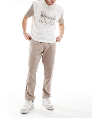 New Look joggers in light brown