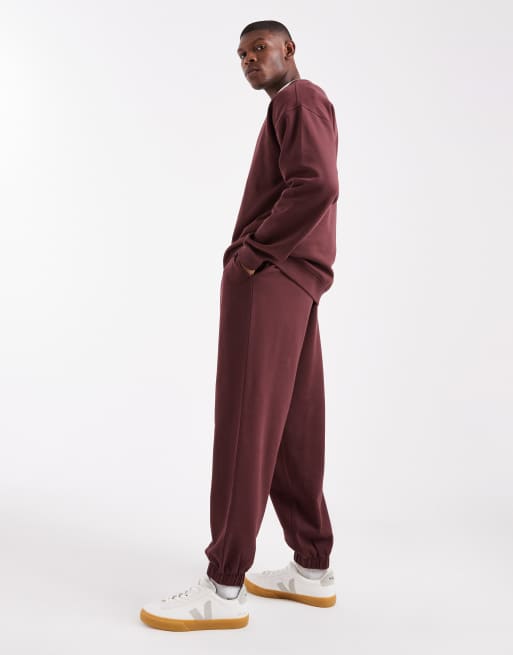 New Look - Joggers oversize marrone scuro in coordinato , 3 di 5