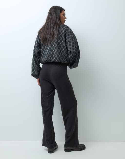 New Look joggery z dżerseju z szerokimi nogawkami, czarne, 5 z 5