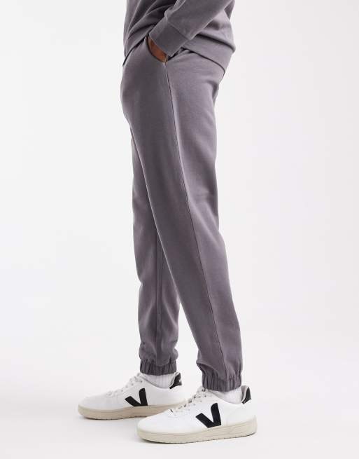 New Look – Jogginghose in Mittelgrau, 300 g/m², 3 von 5