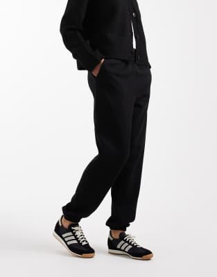 New Look - Jogginghose in Schwarz mit schmalem Bein und Bündchen