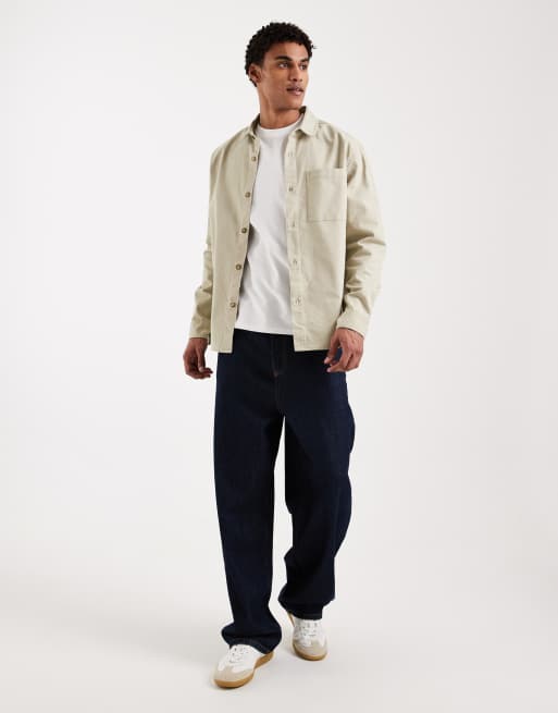 New Look – Kakifärgad overshirt i oversize, 2 av 5
