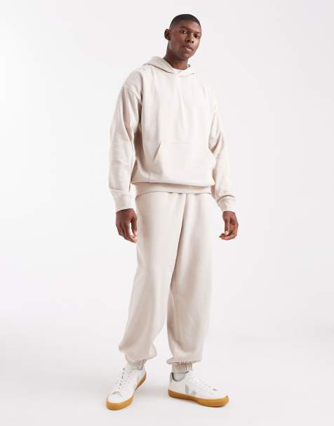 New Look – Kamiennobeżowy zestaw: bluza z kapturem oversize i joggersy - view 1