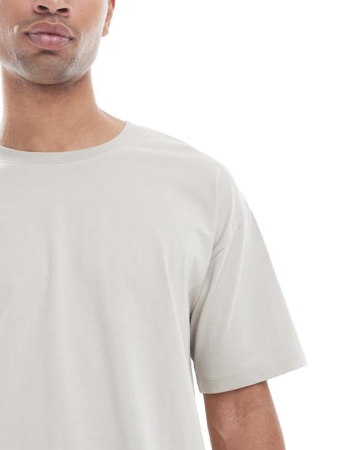 New Look – Kamiennoszary T-shirt oversize , 5 z 5