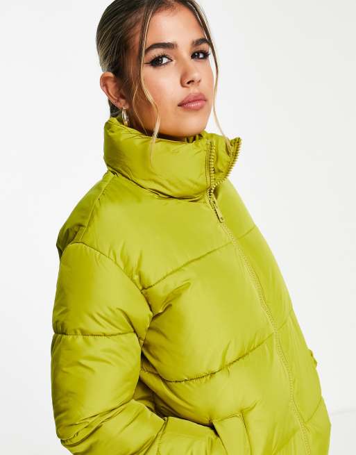New Look – Kastige Steppjacke in Chartreuse, 4 von 4
