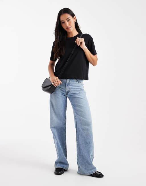 New Look – Kastiges T-Shirt in Schwarz, 4 von 4