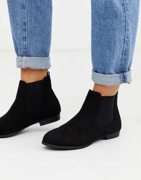 New Look – Klassische, schwarze Chelsea-Stiefel