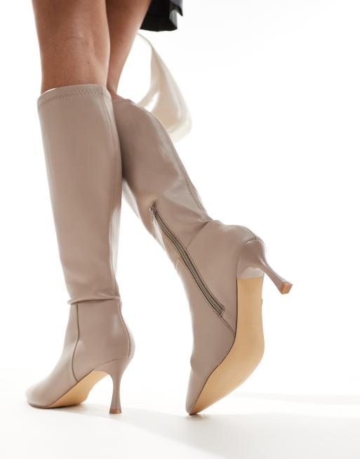 New look cream boots sales
