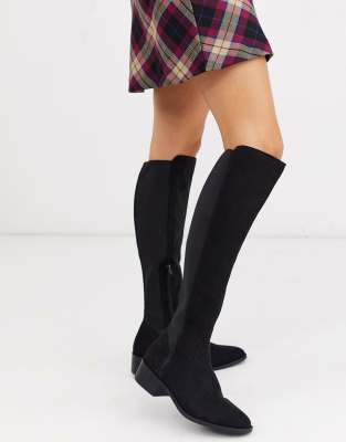 tartan boots new look