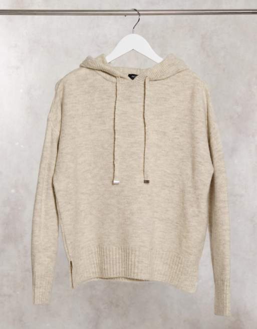 New Look knit hoodie set in oatmeal ASOS