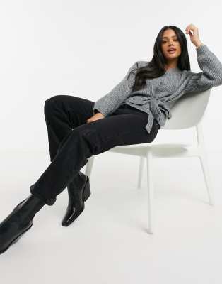 grey ballet wrap cardigan