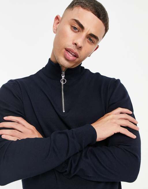 New look half zip jumper store