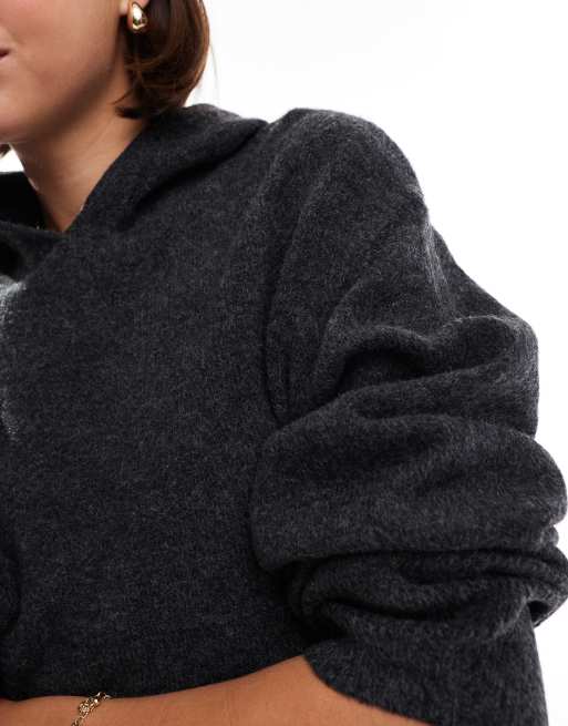 New look knitted hoodie hotsell