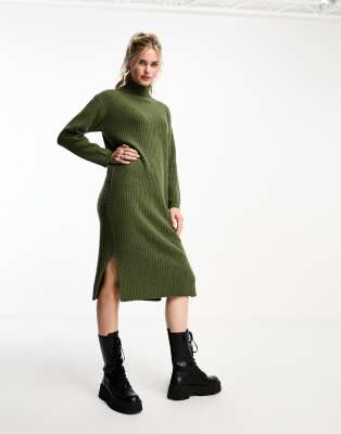 Max&Moi Suede Dress Khaki