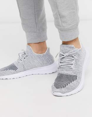 new look grey trainers