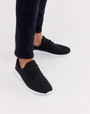 New Look knitted trainers in black | ASOS