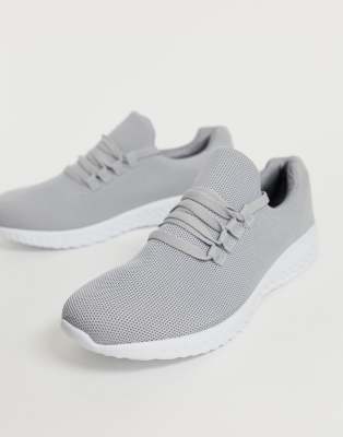 new look grey trainers