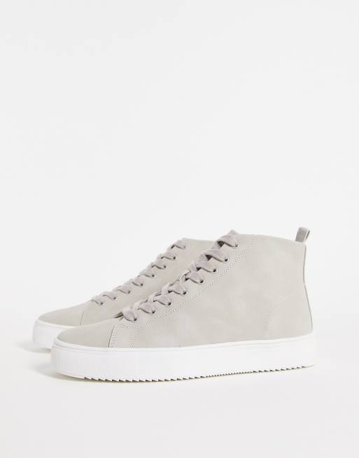 New Look – Knöchelhohe Sneaker in Grau