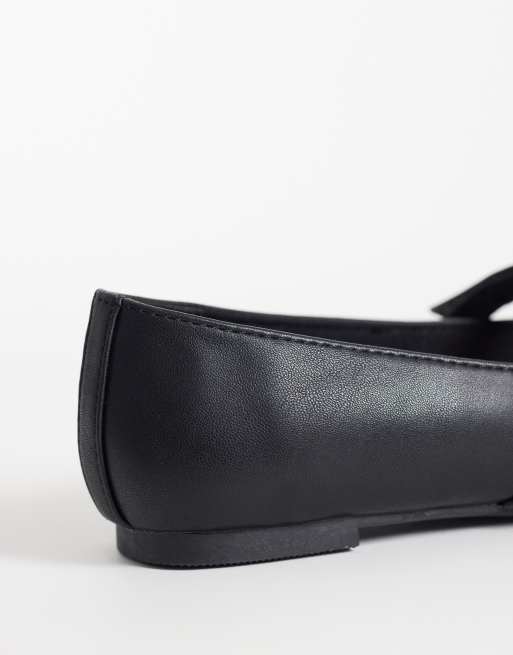 New Look knotted mary jane in black , 3 of 5