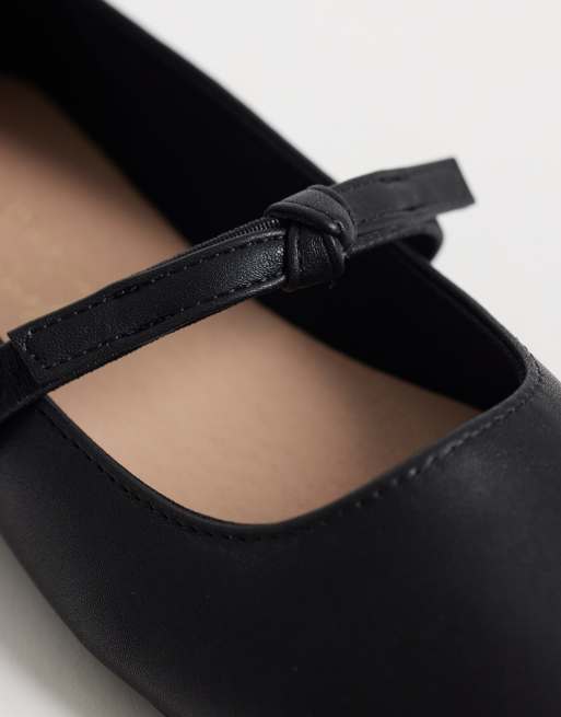 New Look knotted mary jane in black , 4 of 5