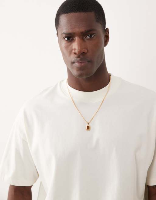New Look – Kremowy pudełkowy T-shirt oversize, 3 z 5