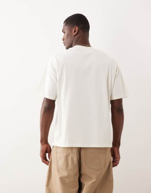 New Look – Kremowy pudełkowy T-shirt oversize, 5 z 5