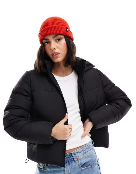 New Look – Kurze Pufferjacke in Schwarz - view 1