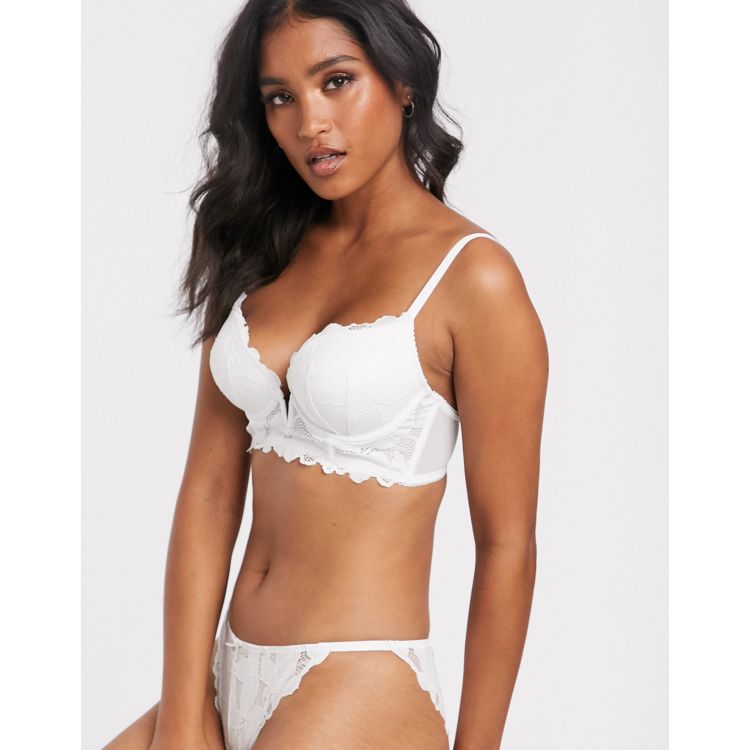 New Look lace bra in white