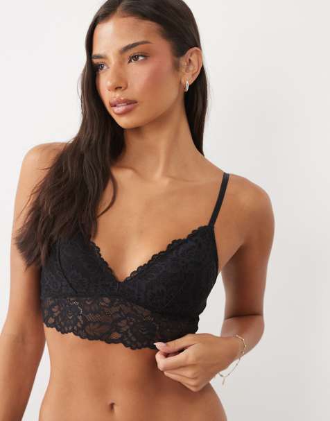 New Look lace bralette in black - view 1