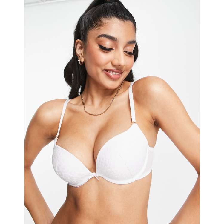 Lace Push-up Bra - White - Ladies