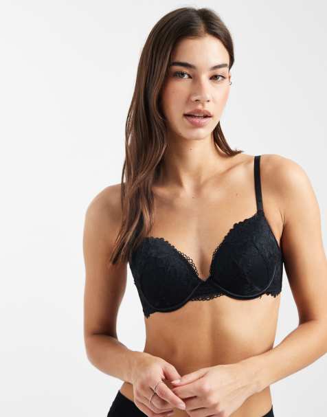 New Look lace t-shirt bra in black - view 1