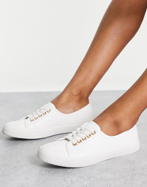 White hot sale croc sneakers