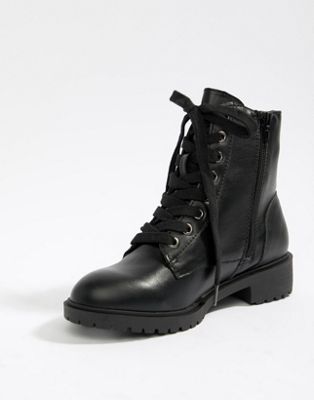 black lace up boots new look