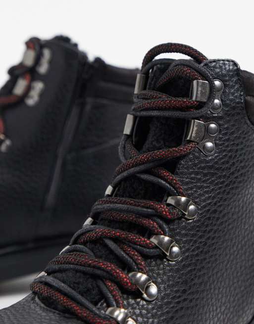 New look lace up flat hiker boot best sale