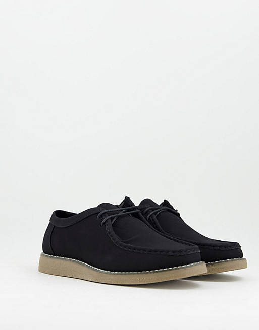 New Look lace up shoes in black | ASOS