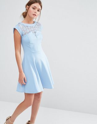 new look blue lace dress